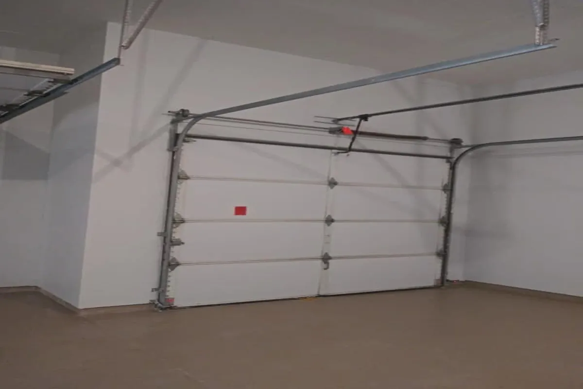 White garage door interior paint